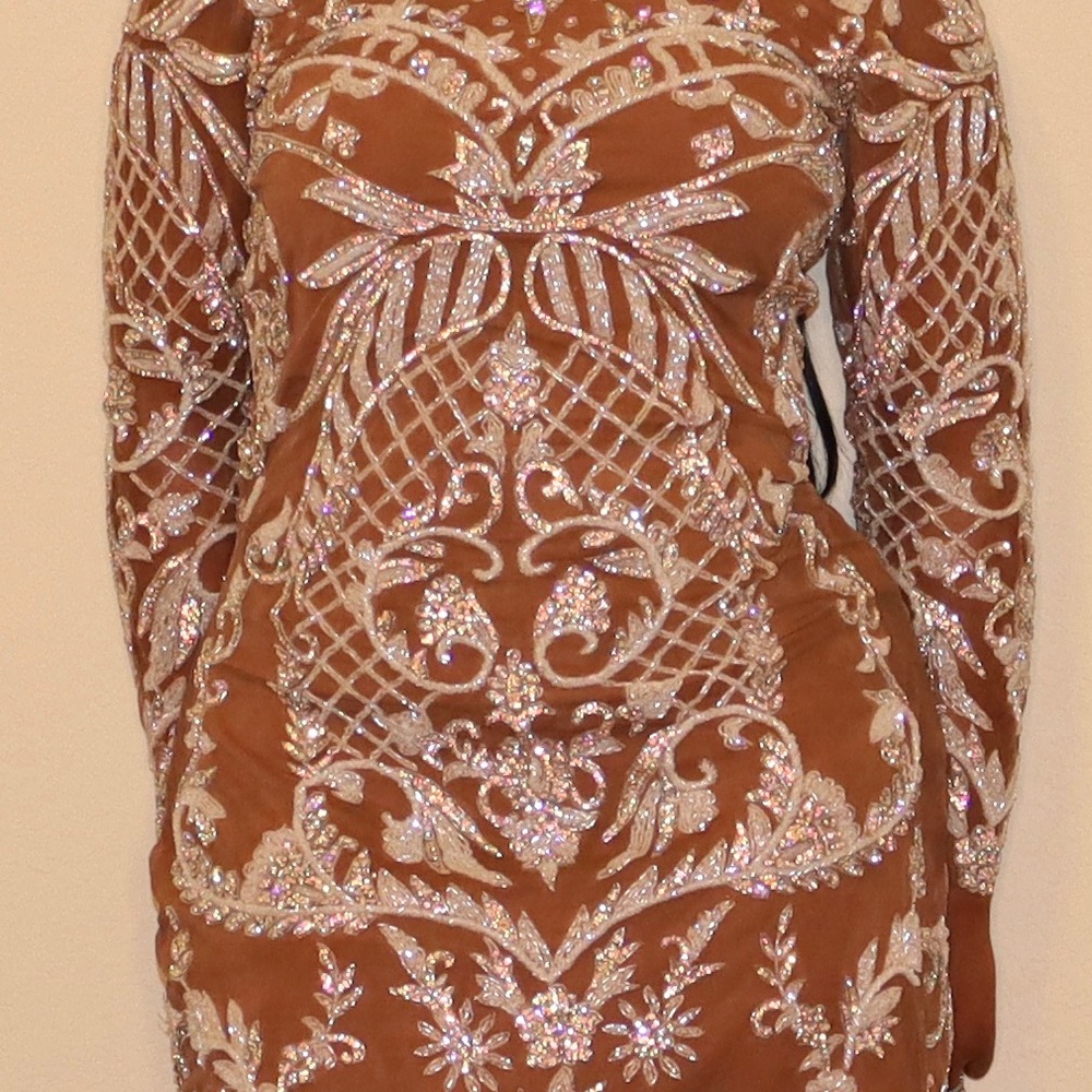 💎AB Rhinestone Crystal Mini Dress💎 - Picture 6 of 7